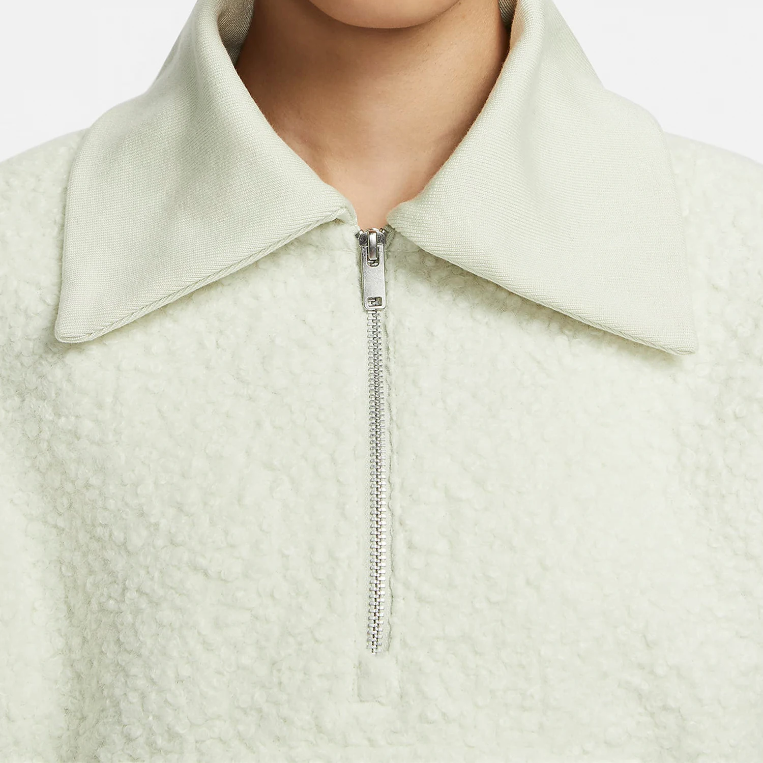 نايك حقيقية الشتاء المرأة الجديدة الصوف نصف البريدي البلوز FB8786-020 #3