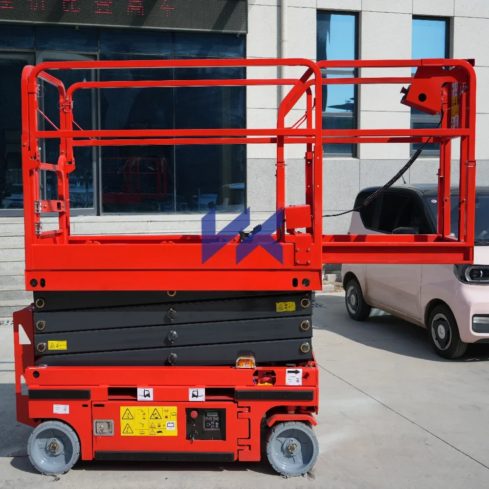 Small 6M Lifting Platform High Quality Electric Lift Platform Foldable Electric Scaffolding Lift Platform