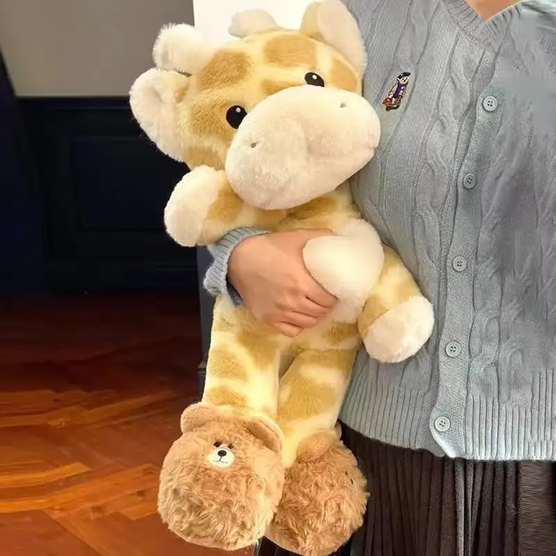 

Cute Giraffe Plush Pillow Toy Super Soft Stuffed Animal for Sleeping and Cuddling Cozy Bedtime Companion Gift for Girls and Kids