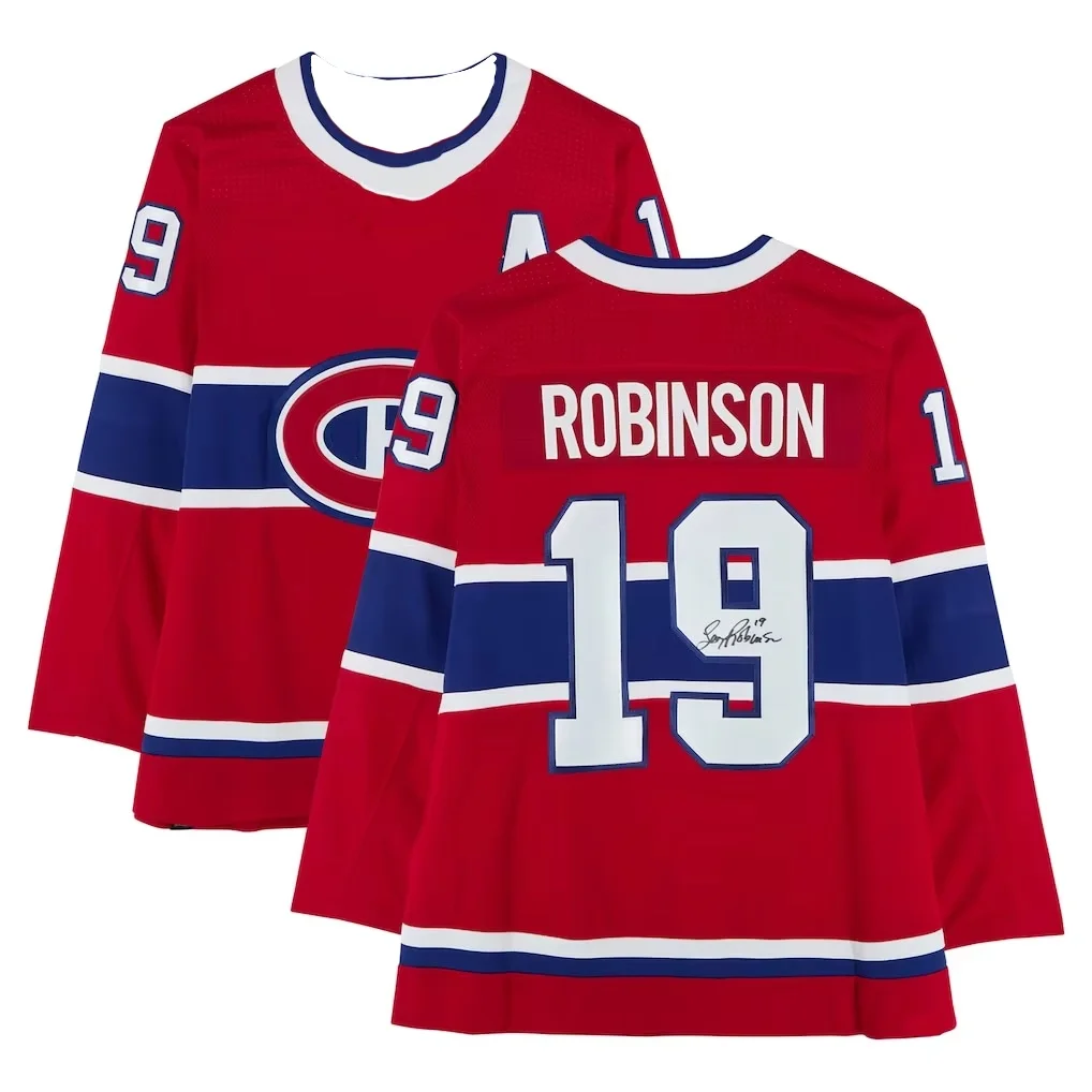 2026 Winter Neues Eishockey-Trikot Herren Rot & Blau Gestreiftes Langarm-Sporttrikot für Freizeit & Sport Kinder – Detail 5