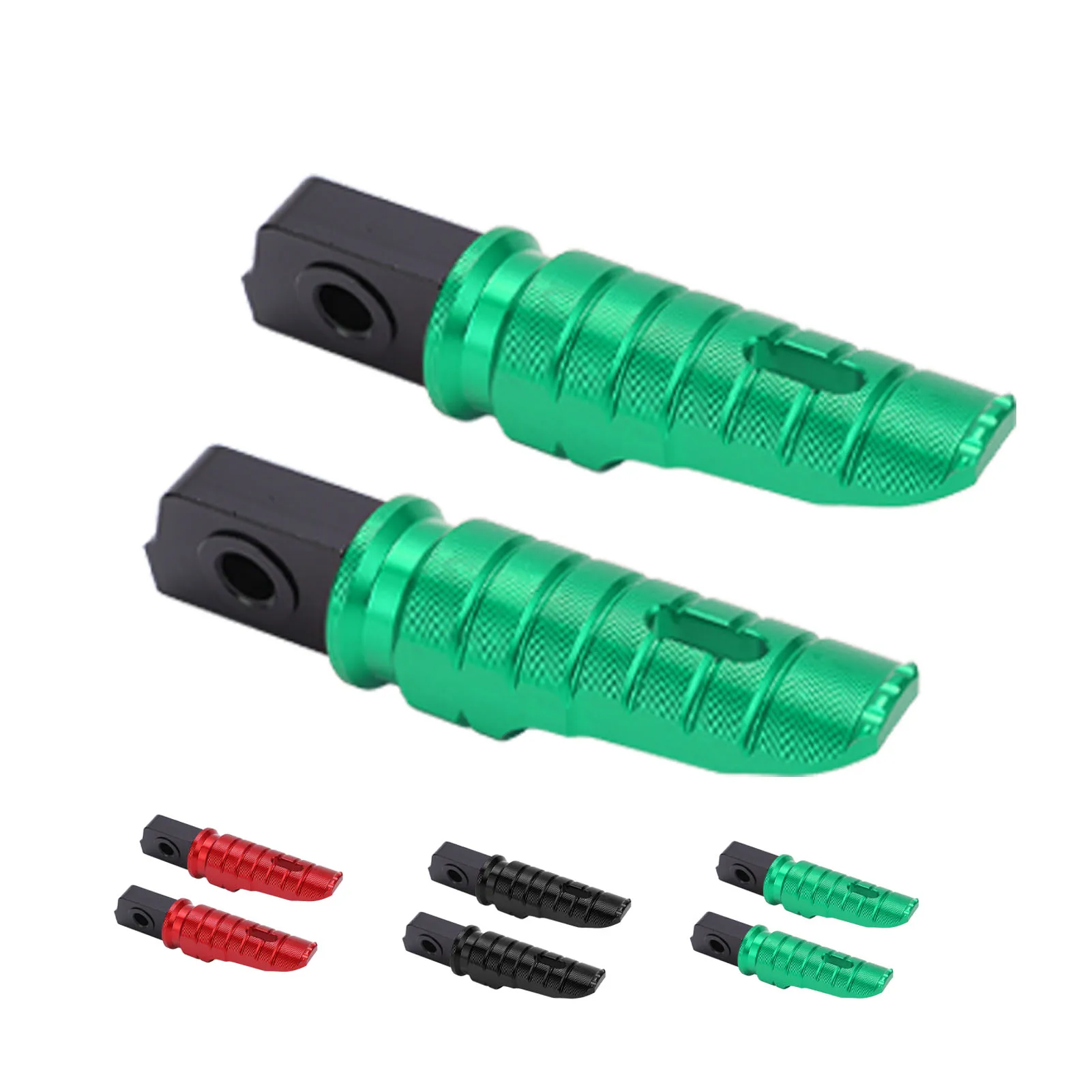 2pcs Motorcycle Front Footpeg Motorbike Foot Pedal Rustproof Antioxidant Replacement for Aprilia RS125 TUONO125 for Upgrade