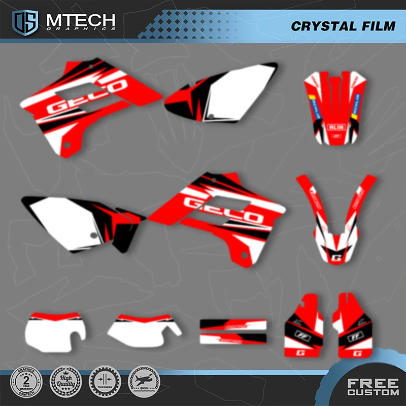 DSMTECH Team Graphics Backgrounds Decals Stickers Kits For GASGAS EC 2002 2003 2004 2005 2006 EC 250 300 350 001