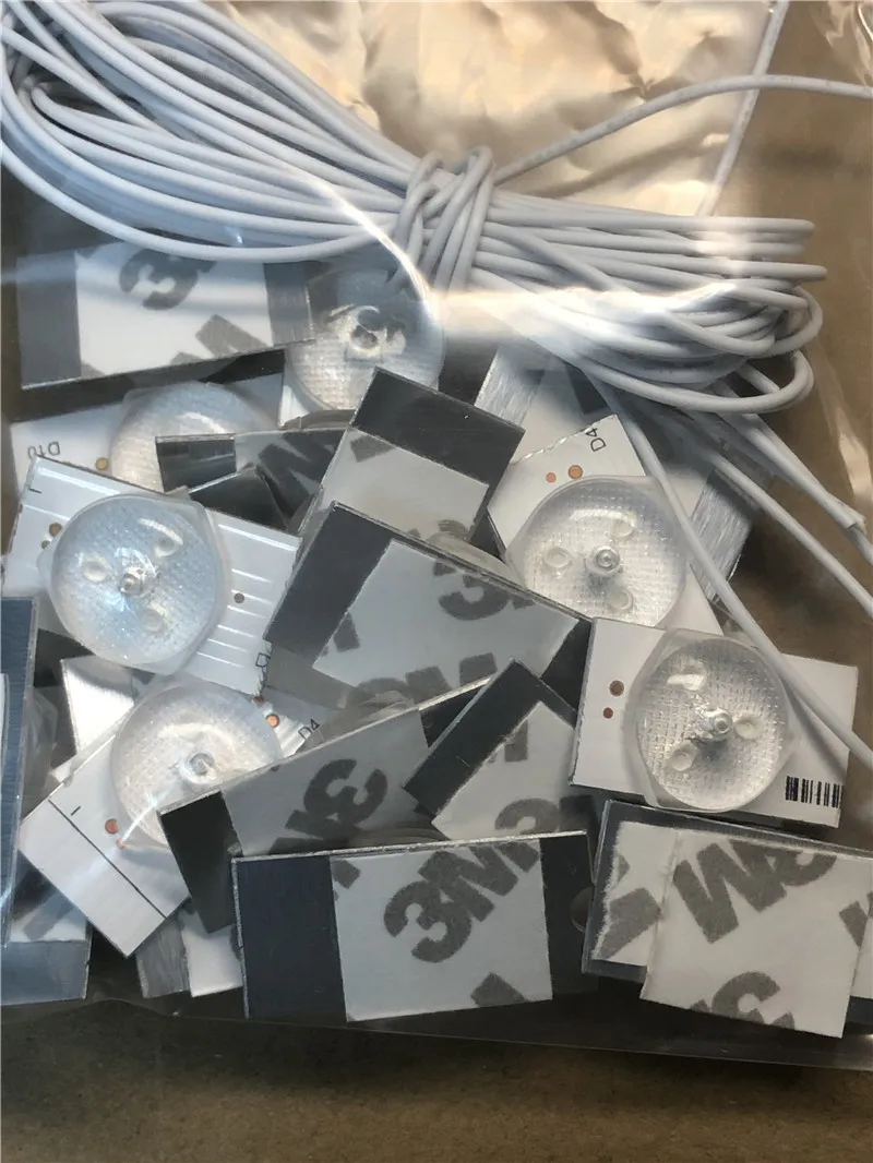 光学レンズフィルター付きSMDランプビーズ,LED TV修理,ハイライト,6V, 32〜65インチ,100% 新品,高品質,40個