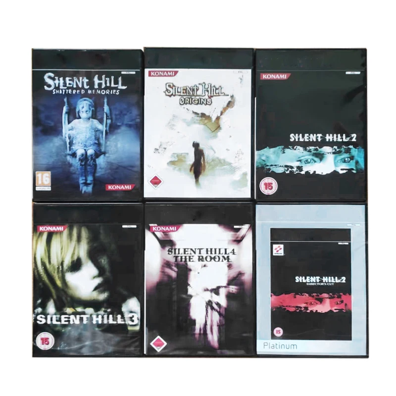 

Copy PS2 Silent Hill Series With Manual Game Disc Unlock Console Station1 Retro Optical Driver Direct Reading Video Game Parts