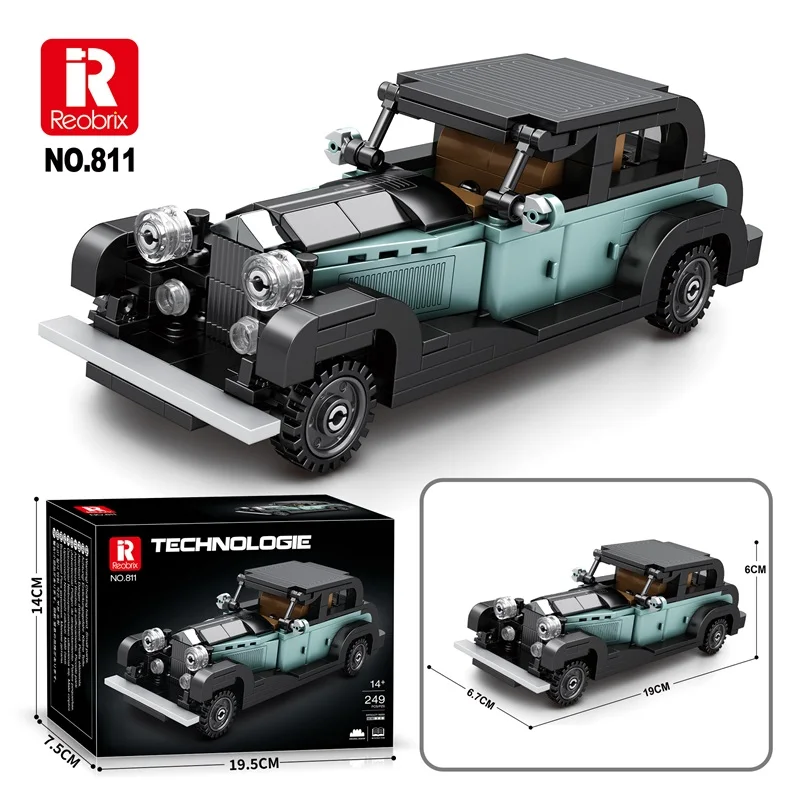 

307 шт. Hyper Car 811 автомобильные строительные блоки MOC кирпичи высокотехнологичные идеи комплект игрушек коллекция DIY подарок для детей и взрослых