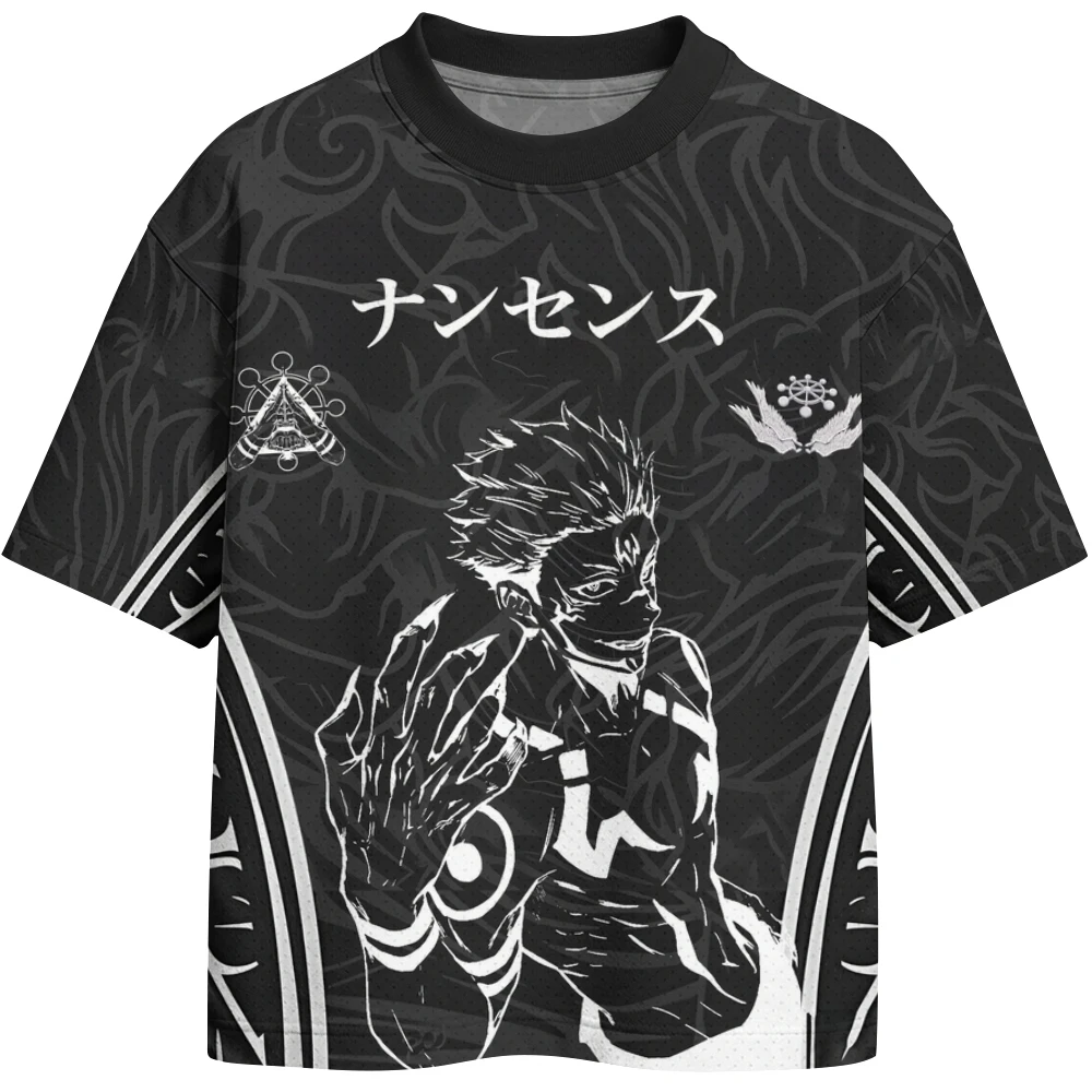 Summer New Pirate King Mantra Back To Station Animation Anime Street Style Men's and Women's Relaxed Sports 3D Short Sleeve