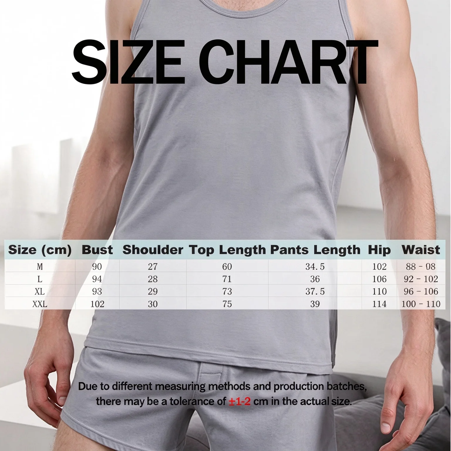 Men Cotton Vest Sleepwear Set Summer Sleeveless Vest and Elastic Waist Boxer Shorts Nightwear Suit Solid Plaid 2 Piece Homewear