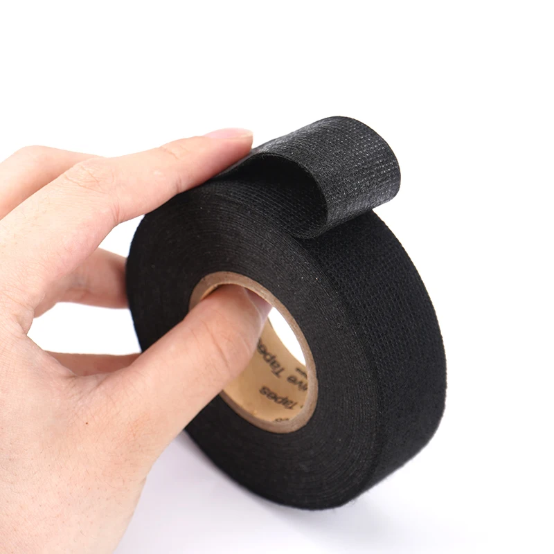電気テープ耐熱ハーネステープ粘着布テープ防水テープ絶縁自動車生地布テープ 2 ロール