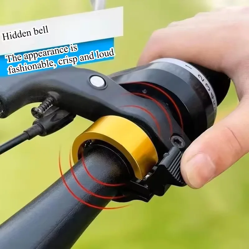 Universal Bicycle Bell Handlebar Horn Bell Invisible Small MTB Bicycle Clear Crisp and Loud Sound Beep Alarm Bicycle Accessories - view 2
