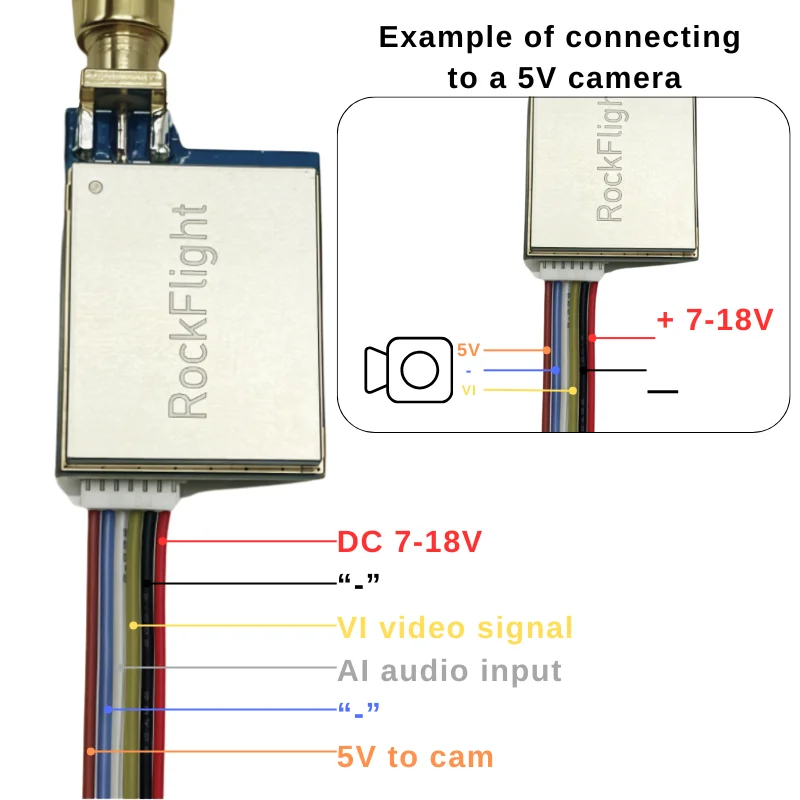 600mWRF-5806  5.8G image transmission transmitter module Wireless FPV model aircraft remote control vehicle