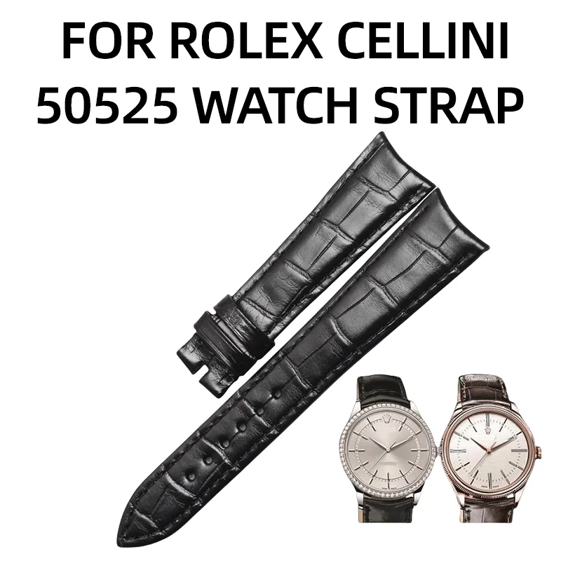 КОЖАНЫЙ РЕМЕНЬ ДЛЯ ЧАСЫ ДЛЯ АЛИГАТОРА ROLEX CELLINI 50525