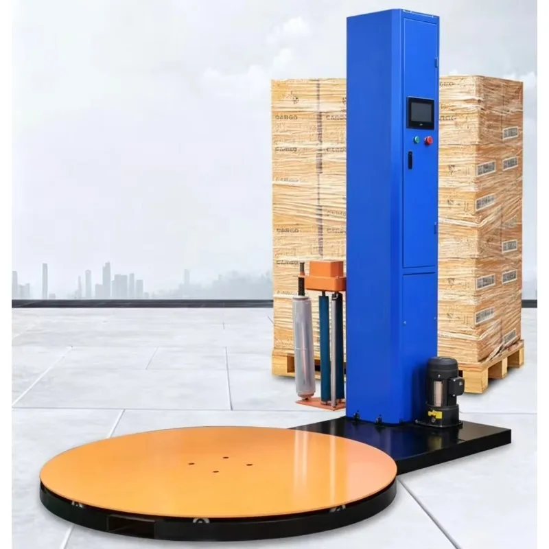 High Efficiency Automatic Stretch Film Wrapping Machine Pallet Cargo Packaging Automatic Pallet Wrapping Machine for Portugal