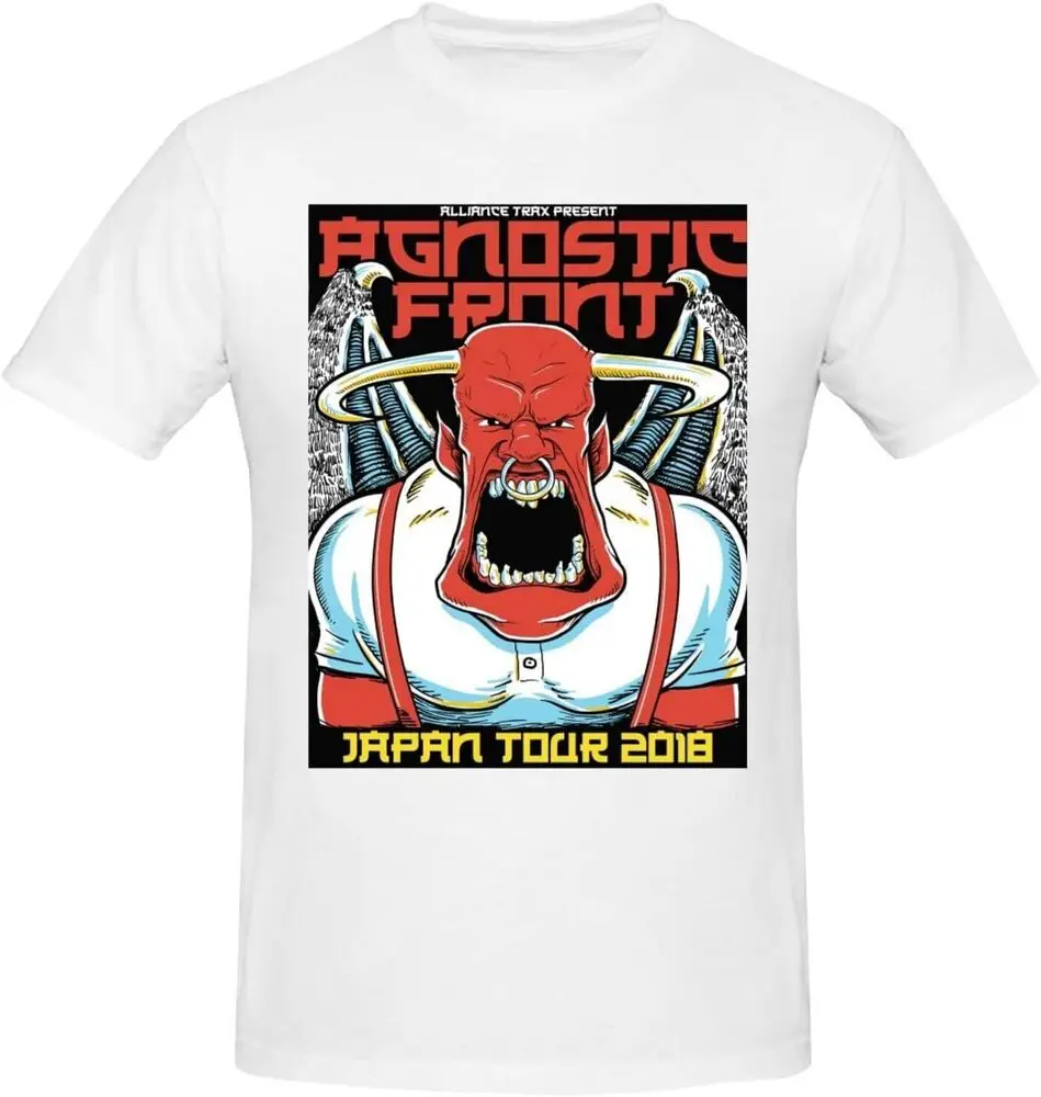 Agnostic Front Short Sleeve T-Shirt Classic Crew Neck Casual