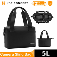 K&F Concept 5L Camera Sling Handbag Hand Carrying Photography Bag Universal Lens Handle Bag for Sony Nikon Canon DSLR/SLR Camera