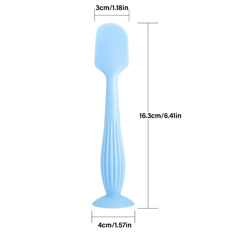 Portable Baby Diaper Cream Applicator Tool Silicone Spatula with Suction Base