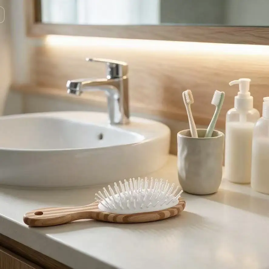 New Household Multifunctional Massage Comb Shun Hair Salon Comb Handheld Compact Portable Portable Creative Simple