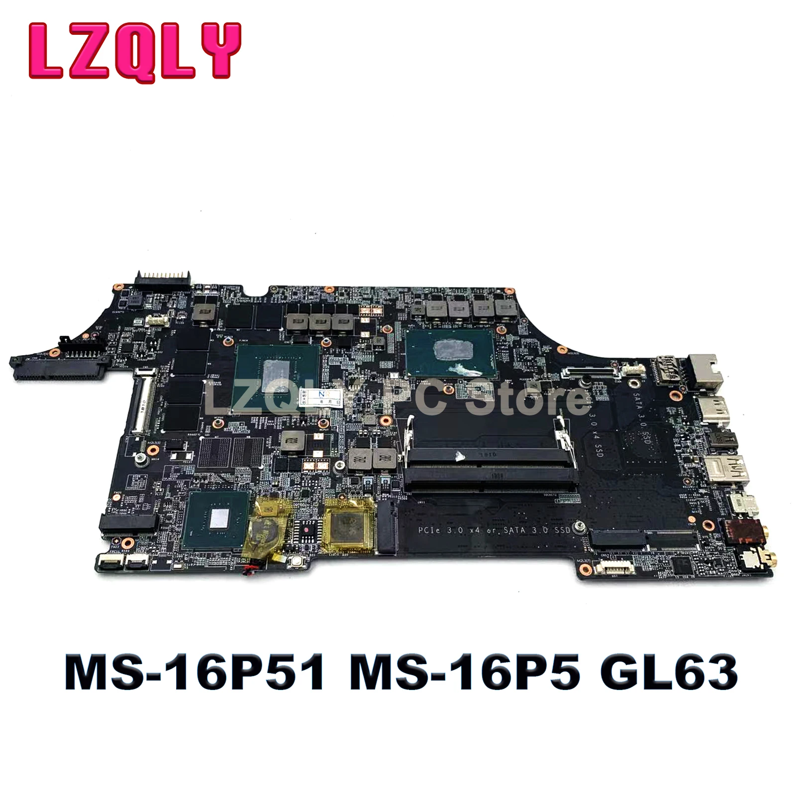 For MSI MS-16P51 MS-16P5 GL63 8RDS GP63 8RE Laptop Motherboard I5 I7 8th Gen GTX1050Ti GTX1060 GTX1070 P3200 Mainboard