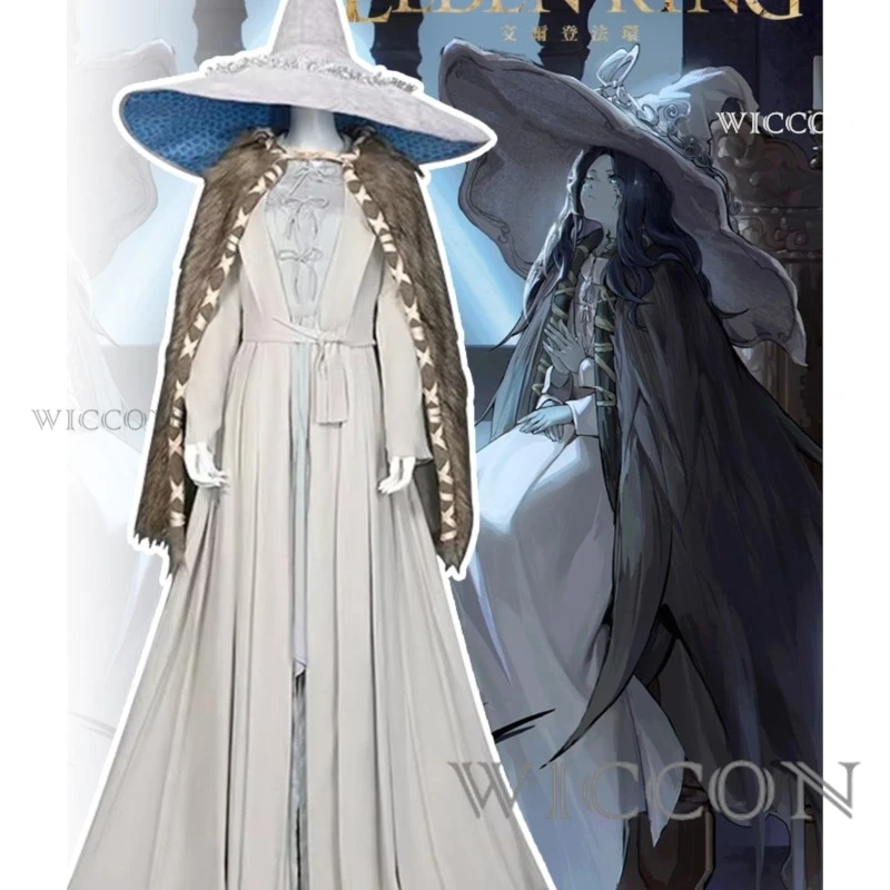 Game Ranni Cosplay Costume Full Set Hat Wig Full Set Halloween Carnival Cosplay Ranni Clothing