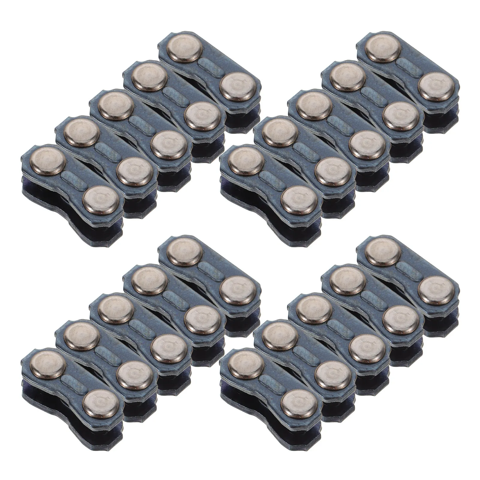 Chainsaw Chain Coupler Links 20 Sets High Strength Stainless Steel Connectors for Petrol Saw Repair
