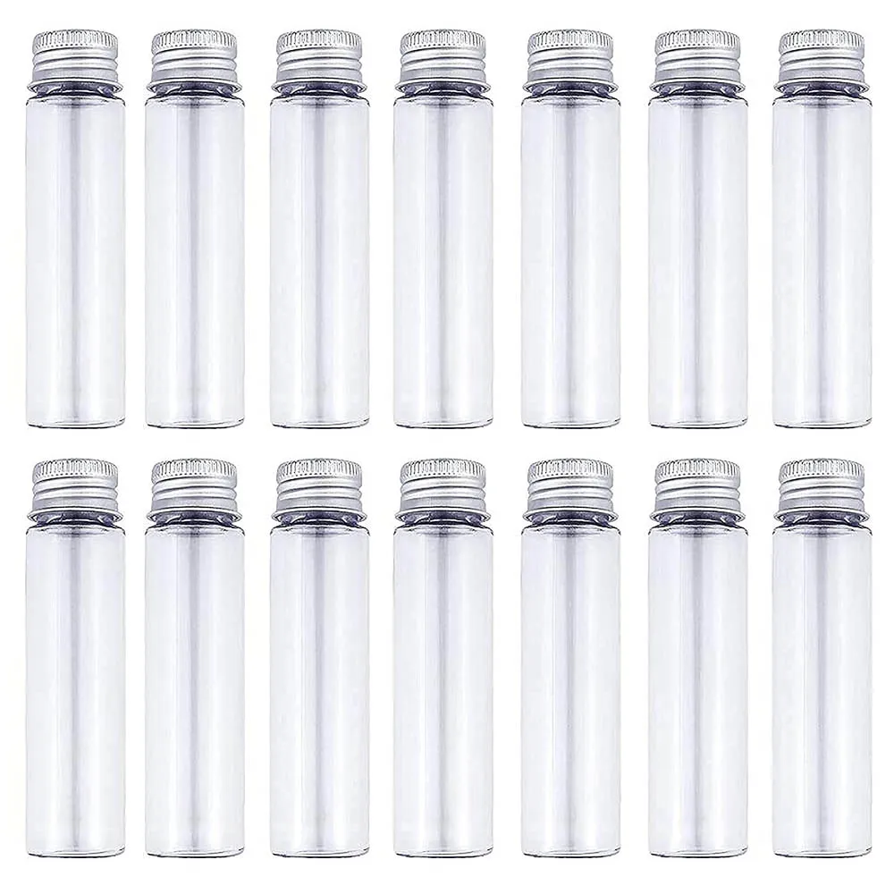 30X Plastic Test Tubes with Caps 50ml Gumball Tubes Storage Containers for Candy,Beads,Powder,Clear Test Tube for Sample Testing