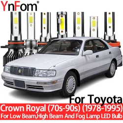 YnFom For Toyota Crown Royal (70s-90s) 1978-1995 Special LED Headlight Bulbs Kit For Low Beam,High Beam,Fog Lamp,Car Accessories