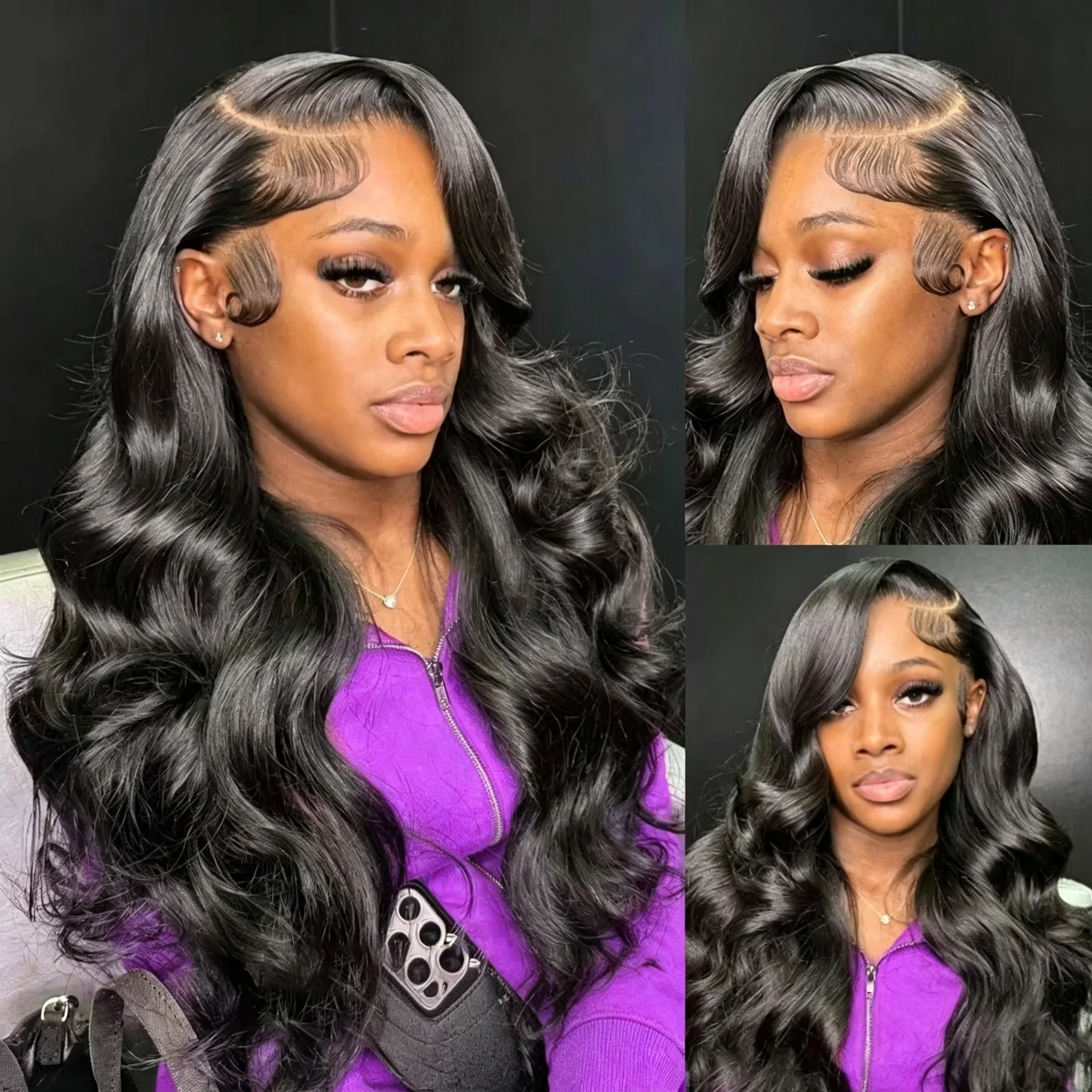 13x6 Lace Front Wig Pre Plucked Human Hair 30 34 Inches 200 Density Body Wave 13x4 HD Transparent Lace Frontal Wigs For Women