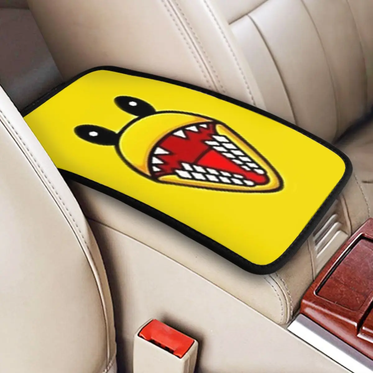 Car Arm Rest Cover Mat Leather Rainbow Friends Game Center Console Protective Cushion Pad Auto Styling Interior Accessories