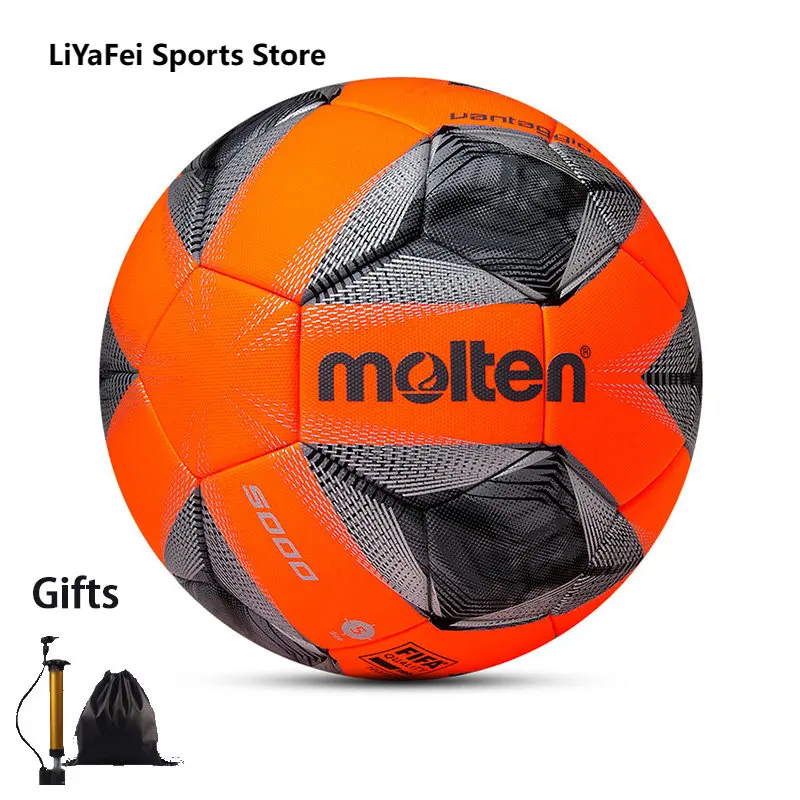 

F5A5000 Molten Size 5 Adults Footballs Manual Sewing Outdoor Indoor Futsal Soccer Standard Match Training Football Balls