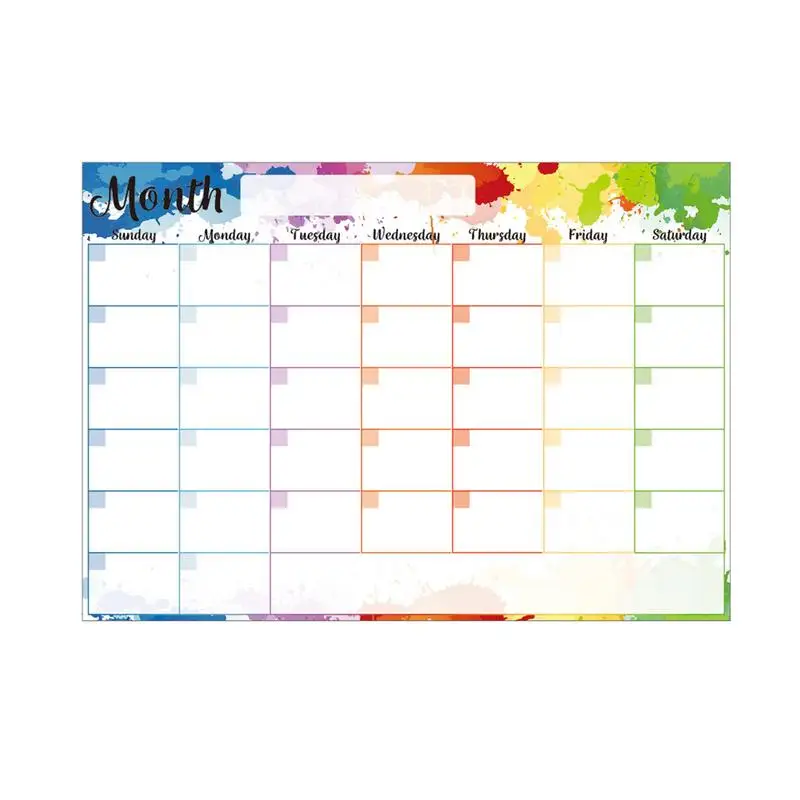 Dry Erase Calendar Planner 2025 Magnetic Refrigerator Calendar Planner Magnetic Design Monthly Schedule Planner For Classroom