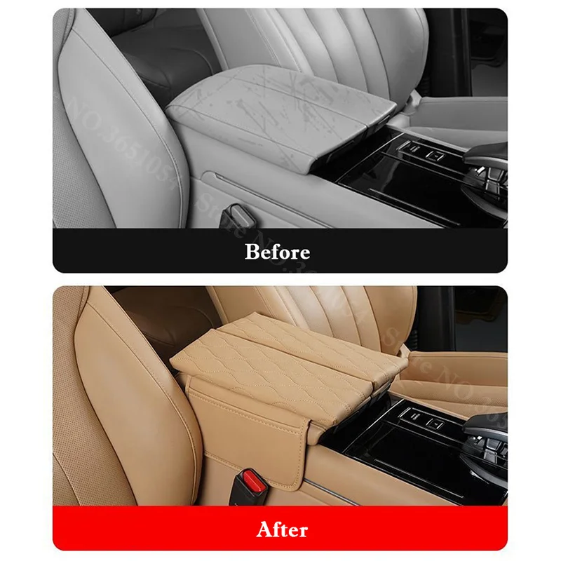 For Huawei AITO M7 2024-2026 Car Armrest Box Cover Cushion Dustproof Armrest Box Anti Dirty Cover Storage Bag Auto Accessories