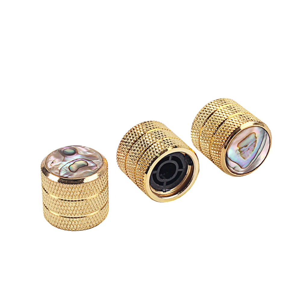 

3pcs Gd232 Electric Bass Volume Tone Replacement Durable Plastic Knob For Golden Guitar Parts Control Knobs For Guitar