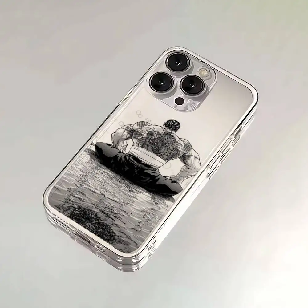 حافظة هاتف هزلية H-Hanma Baki لهواتف iPhone 16,15,14,13,12,11,17 Pro,Max,Plus,X,XS,XR,SE,غطاء ناعم شفاف صغير #5