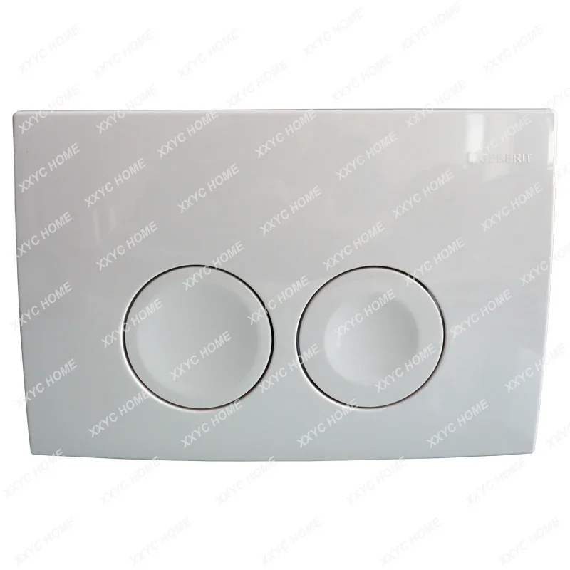 

Hidden water tank wall-mounted toilet accessories delta21 white black flush double press panel