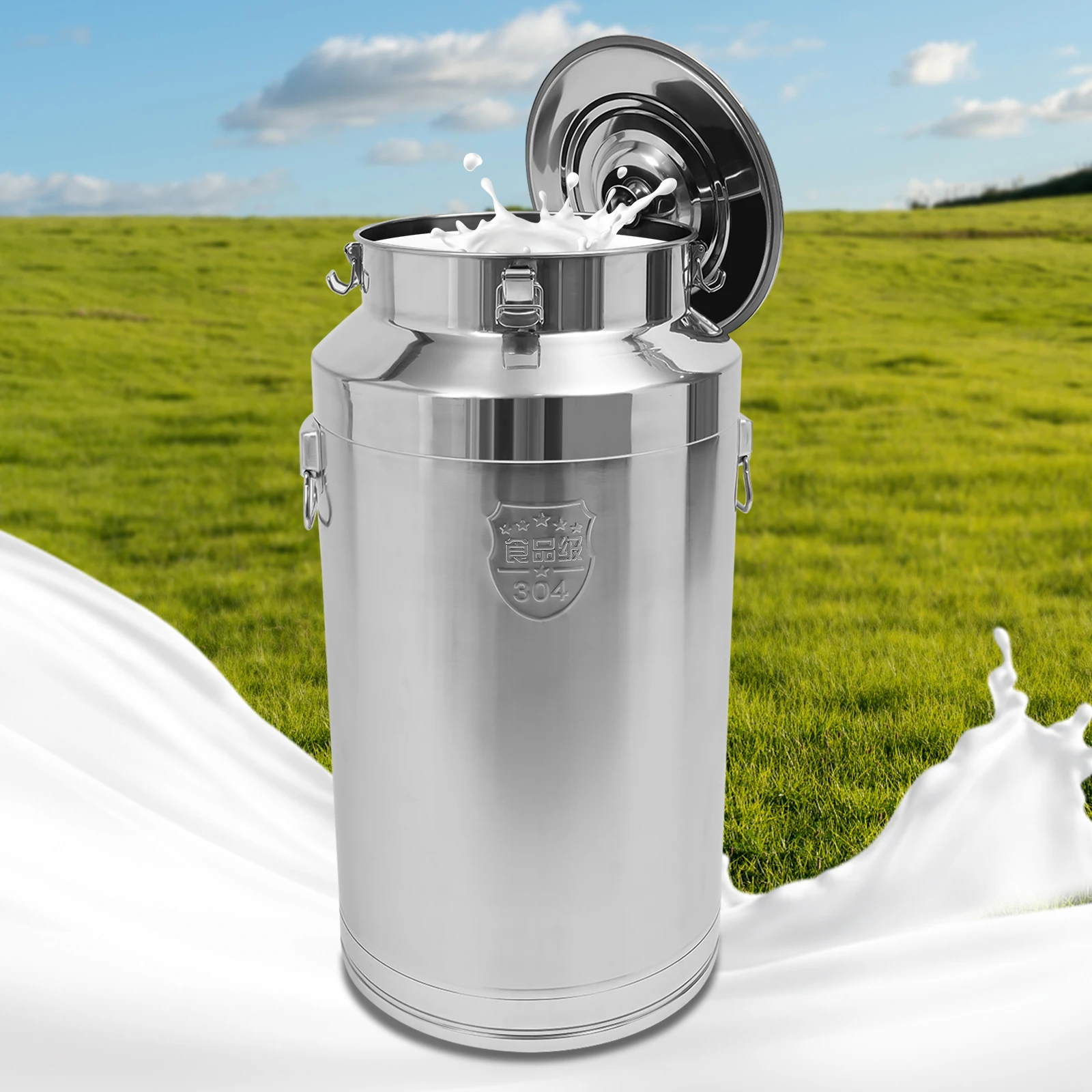 

Multi-Purpose Silver Airtight Drum, Food-Grade Safe For Wet And Dry Storage, Ideal For Canteens Milk Shops And Tea Houses