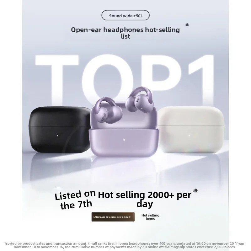 

ANKER Soundcore C50i Ear Clip Wireless Bluetooth Headphones with Dustproof and Waterproof Features for Apple Series