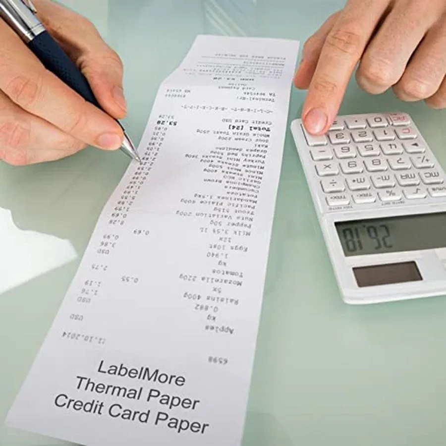 85' Thermal Paper Tape Cash Receipt Paper Rolls Premium POS Printer Paper 10 Rolls