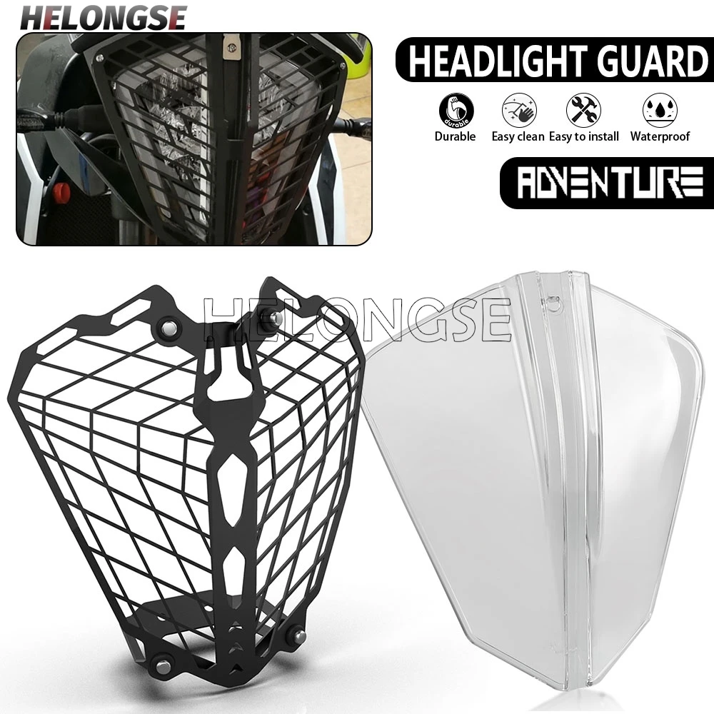 

Motorcycle Accessories Headlight Guard For KTM 390 790 890 Adventure ADV R S 2019 2020 2021 2022 Head Light Lamp Protector Cover