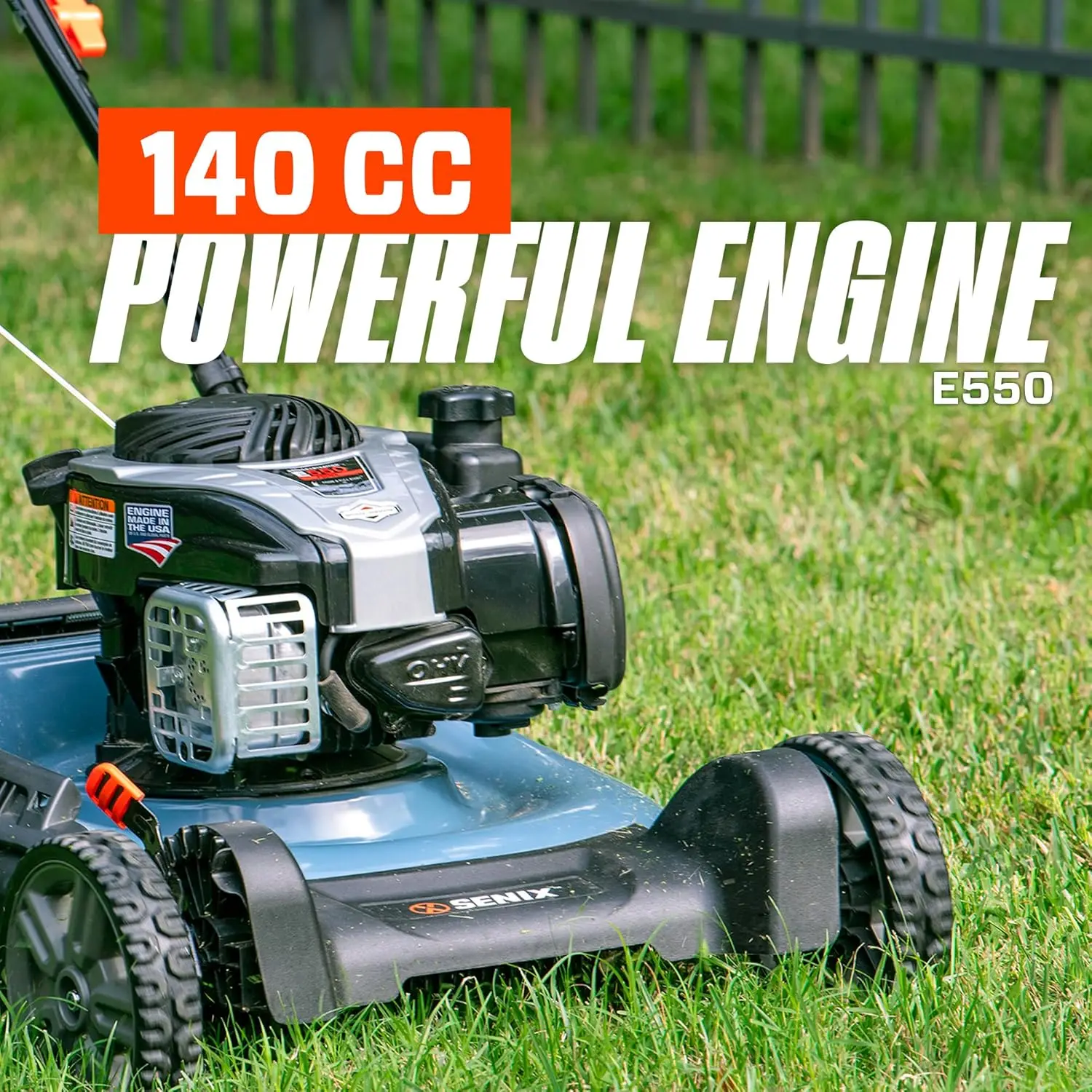 LSPG-M7 21-Inch Gas Push Lawn Mower with 140 cc 4-Cycle Briggs & Stratton Engine, Bagging, Mulching, and Side Discharge, 6