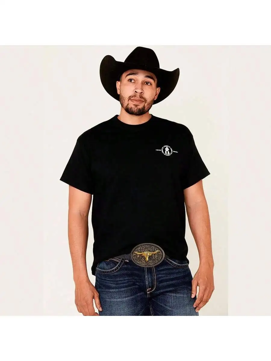 1 cinturón occidental para hombre con hebilla de cuerno largo grabada: diseño vintage al aire libre para uso diario, ocasiones casuales y eventos festivos ​