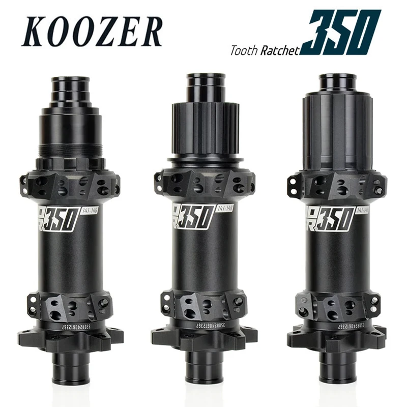 Koozer 350 Boost Ratchet 40T Straight Pull MTB Bicycle Hub HG XD MS 11 12s  28H 15x110 141 12x148mm Bike Parts CR-MO Steel Axle