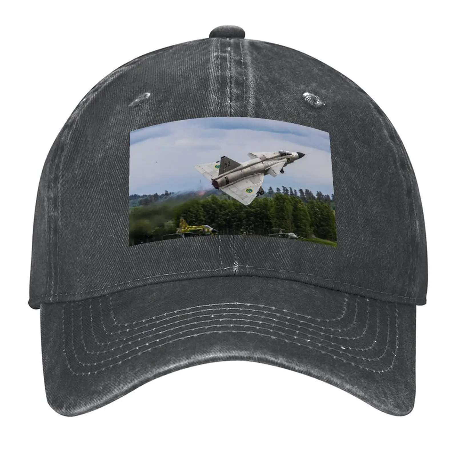 

AJS 37 Viggen Takeoff Baseball Cap fun hats fashionable Golf custom Hat Hats For Women Men's