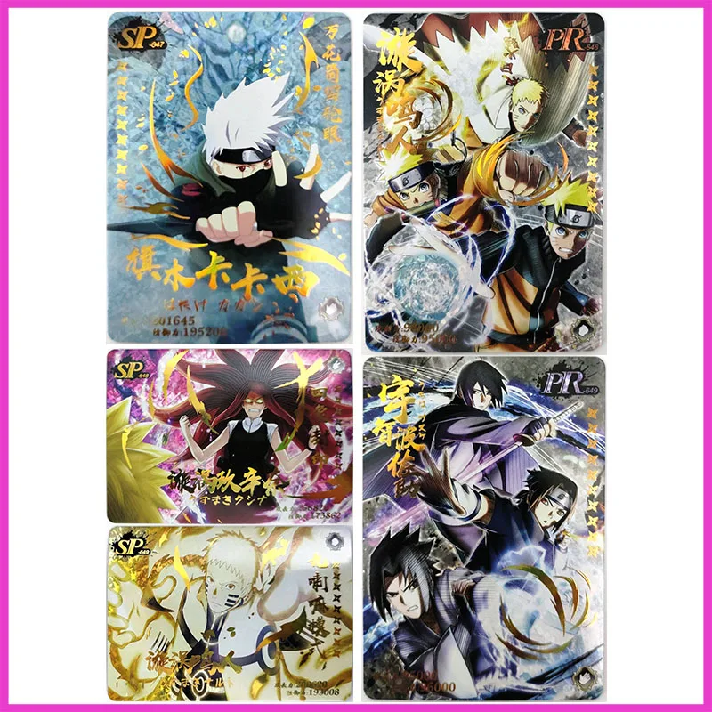 Anime NARUTO Rare SP PR Refractive Foil Hatake Kakashi Uzumaki Kushina Toys for boys Collectible Card Christmas Birthday Present