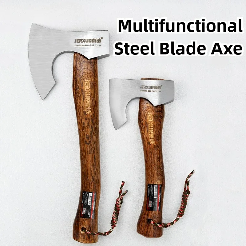 Professional Axe Tourist Hatchet Camping Supplies Multifunctional Hand Ax for Cutting Wood Self Defense Survival Accessories