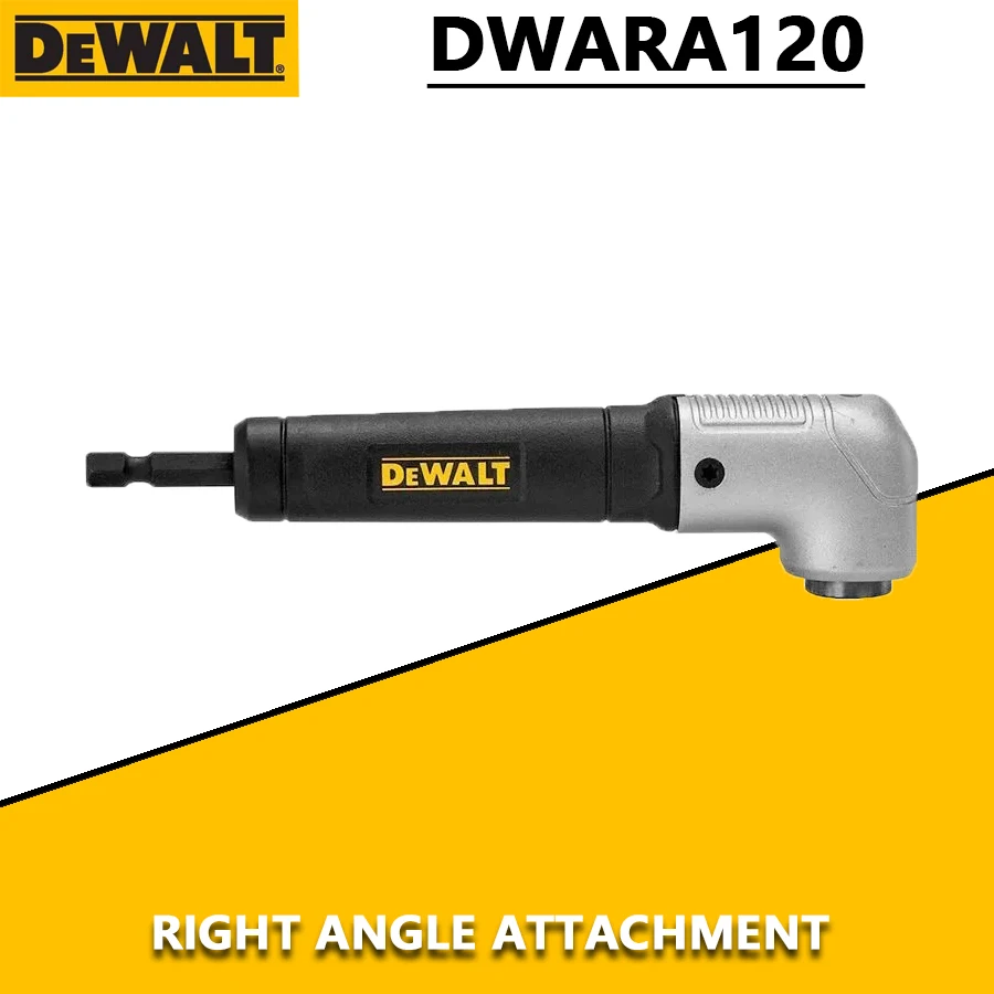ديوالت DWARA120 1/4 "الزاوية اليمنى مرفق 10X المغناطيسية شنيور يعمل بالبطارية بت كهربائي أداة اليد الملحقات
