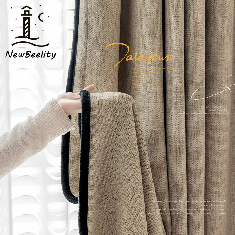 

French Retro Medieval Curtains Cloth Chenille Blackout Window Curtains for Living Room Bedroom Dining Luxury Custom Size Decor