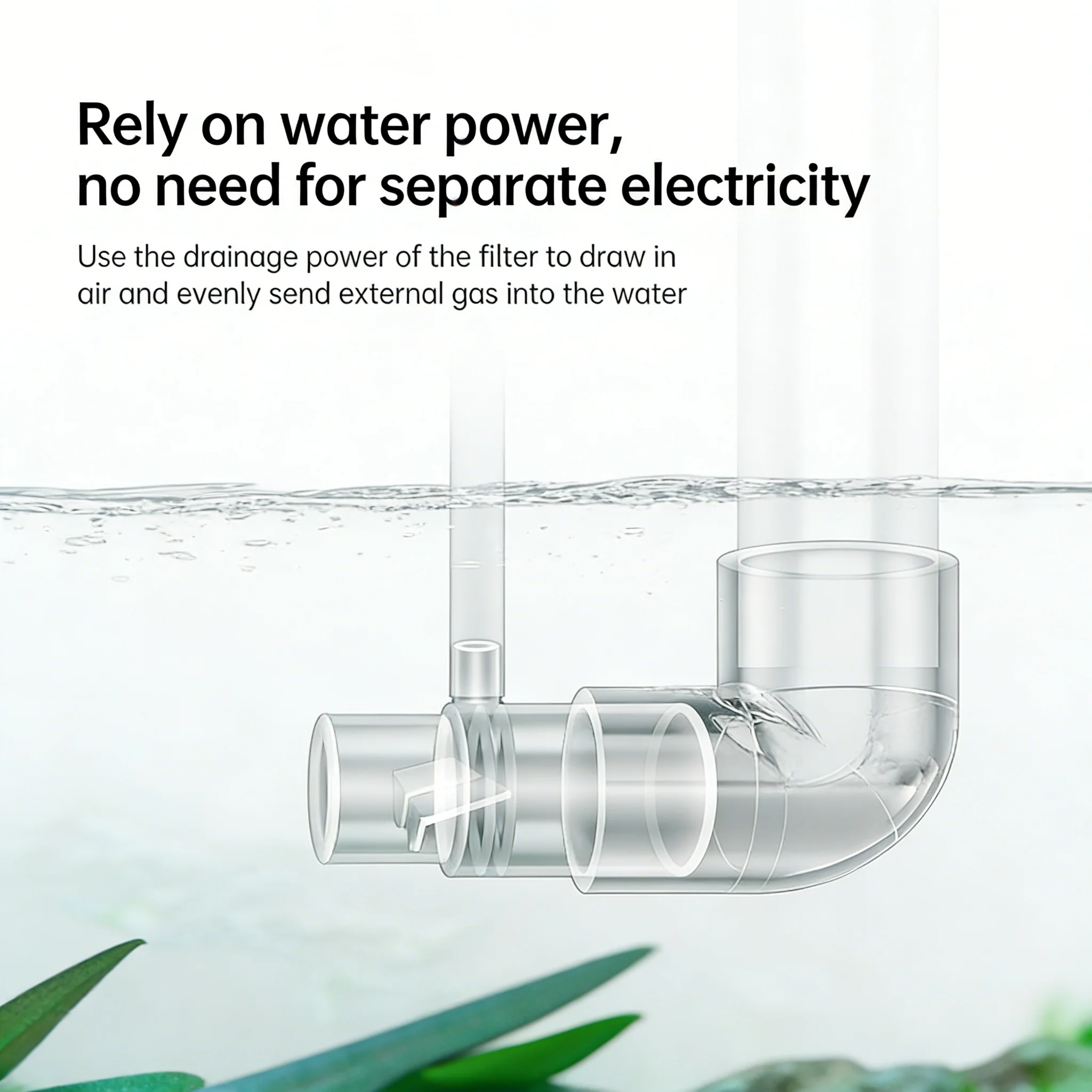 Acrylic Clear Aquarium Fish Tank Water Pump Filter Water Outlet Nozzle Increasing Oxygen Air Aquarium Accessories