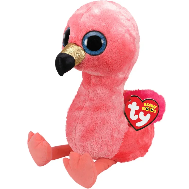 15cm Ty Plush Doll Gilda Flamingo Soft Stuffed Toys With Tag Big Eye Beanie Animal Silk Fabric Doll Toy Children Birthday Gift