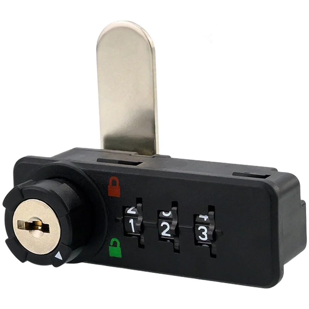 Keyless Entry Keypad Door Lock 3 Digit Code ABS Electronic Smart Lock For Cabinet Locker Filing Cabinet Home Security Hardware