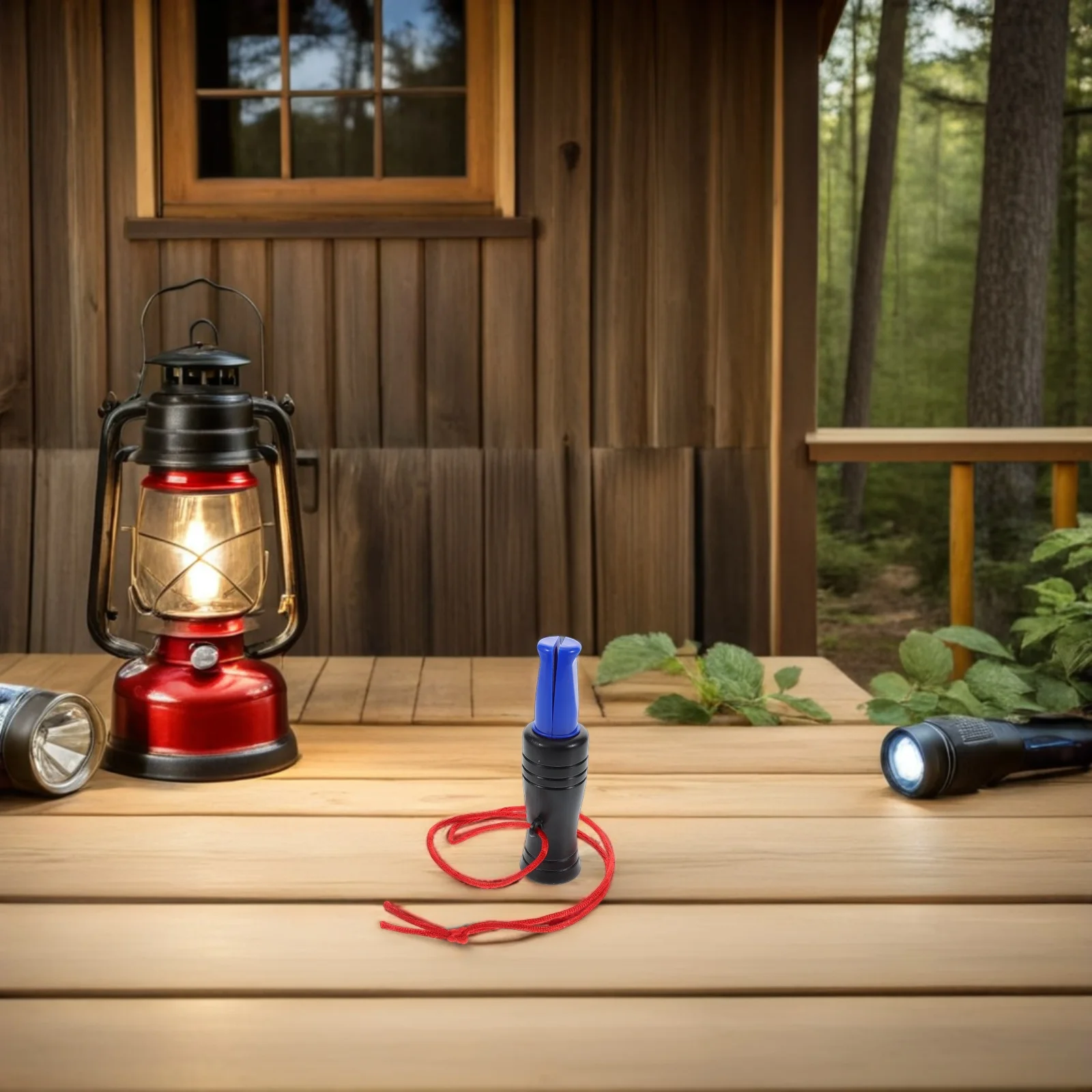 2 قطعة في الهواء الطلق بقاء خفيفة الوزن صافرة الطوارئ للتخييم التنزه الصيد واقعية بطة الدجاج الصوت الرجعية الحبل #3