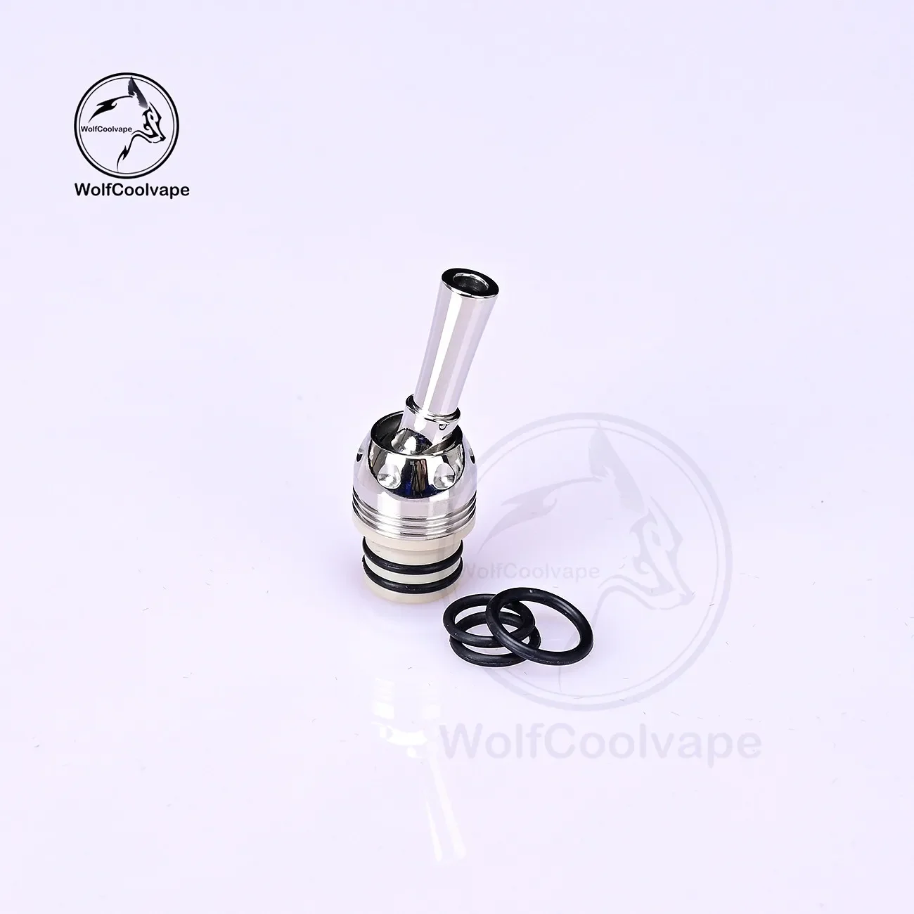 wolfcoolvape 510 MTL Drip Tip with 316SS Base for Flash e-Vapor V4.5S+ RTA RDTA RDA Rebuildable Vape Atomizers